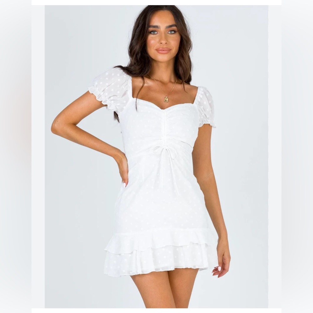Princess Polly Mikail Mini Dress White Sz 0